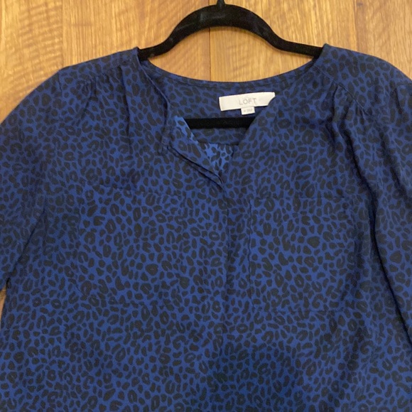 Loft blouse - excellent condition - blue and black - Picture 2 of 3